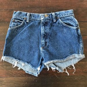 Vintage Crop Wrangler denim shorts